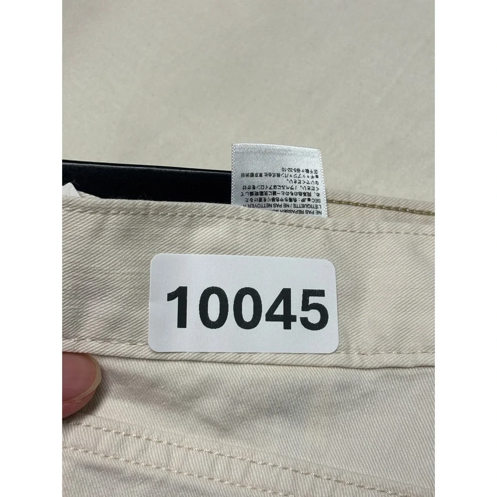 NWT Banana Republic Mens 33x30 Linen Blend Slim Fit 5-Pocket Pant Cream